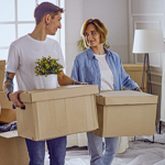 Eine Person die einen Umzug gemacht hat